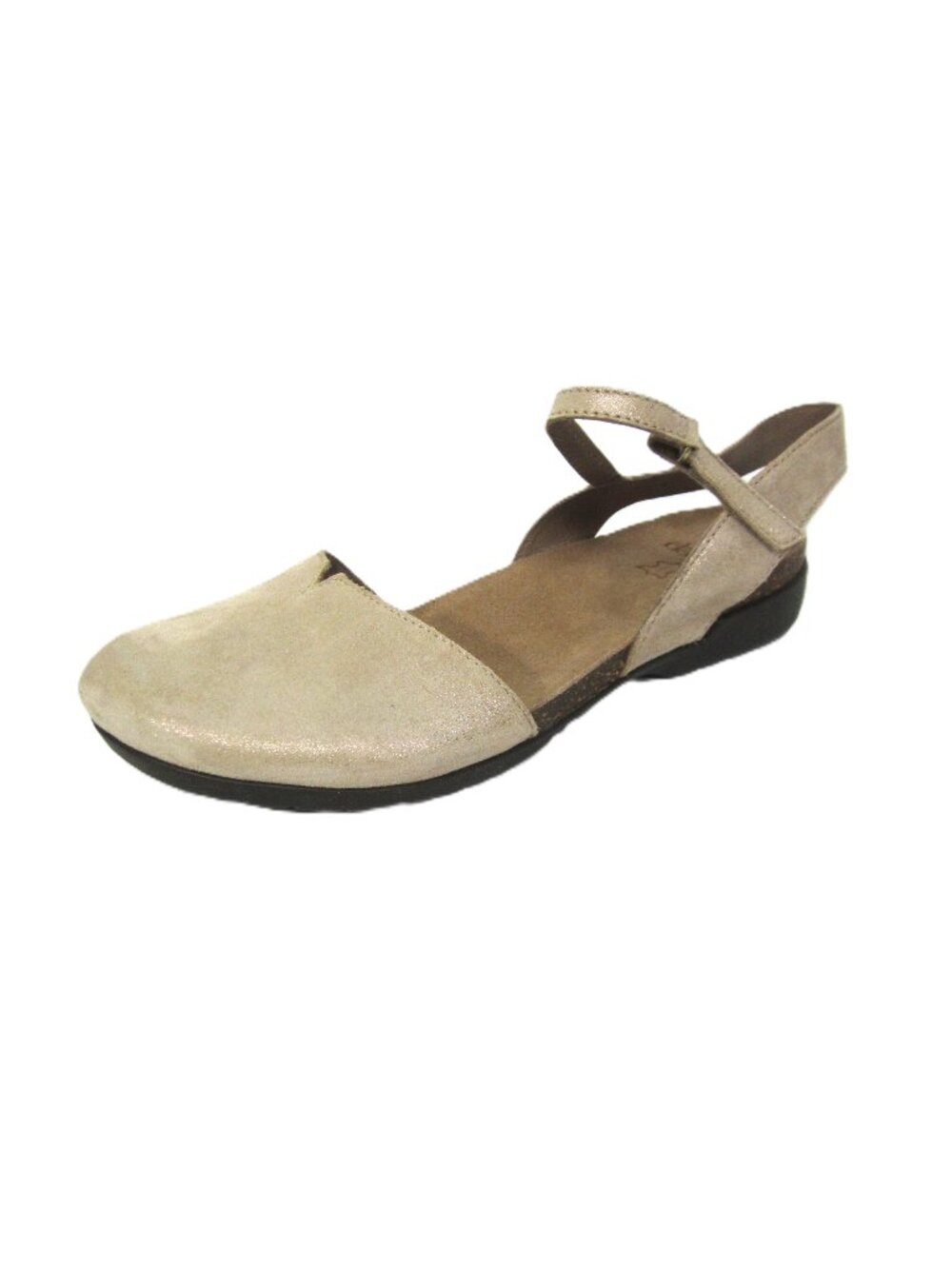 Dansko Beige Sparkle Size 39 Women's 8.5 9 Hybrid Sandal Mary Jane Flats Leather